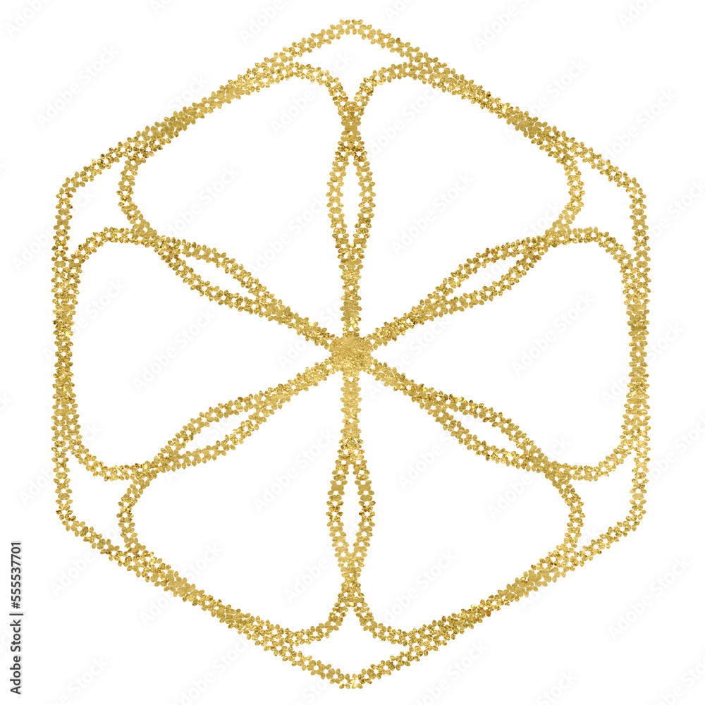 Gold Glitter Mandala Gold Glitter Mandala