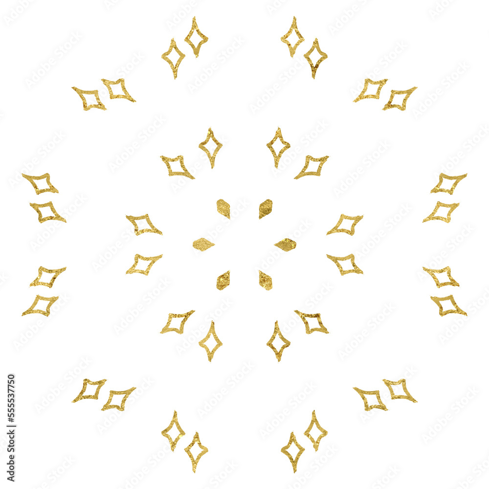 Fototapeta premium Gold Glitter Mandala