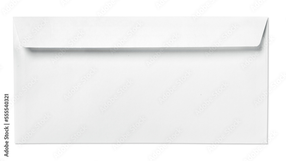 Classic blank white paper envelope