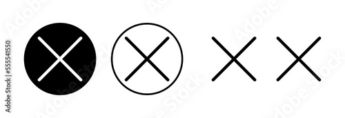 Close icon vector illustration. Delete sign and symbol. cross sign