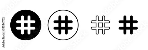 Hashtag icon vector illustration. hashtag sign and symbol