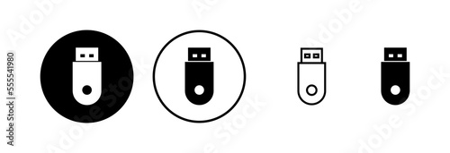 Usb icon vector illustration. Flash disk sign and symbol. flash drive sign.