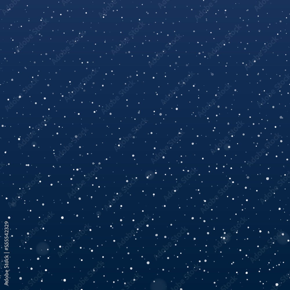 Snowfall at night. Falling snowflakes on dark background. Galaxy stars on night sky. Splattered particles, dots, specks, splashes, drops, spray texture. Snowfall at night. Falling snowflakes on dark background. Galaxy stars on night sky. Splattered particles, dots, specks, splashes, drops, spray texture.
