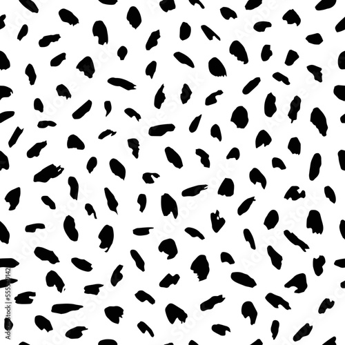 Hand drawn brush strokes seamless pattern