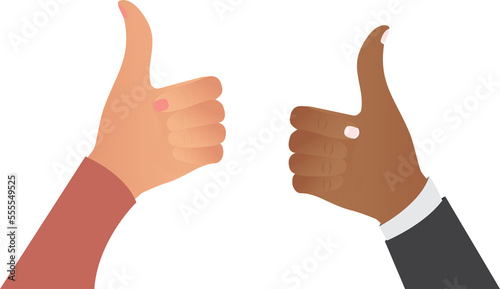 Mutual Agreement Assent Thumbs Up illustration graphic