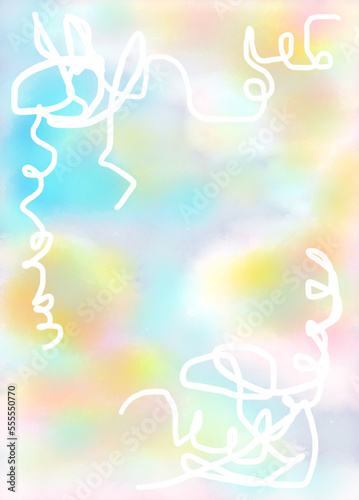 Background abstrak gradien light colorful pastel illustration
