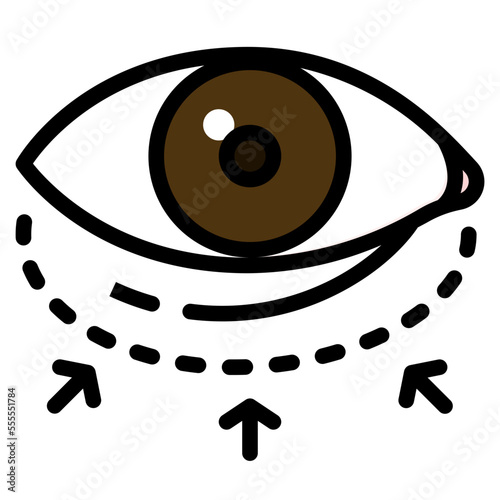 blepharoplasty line icon