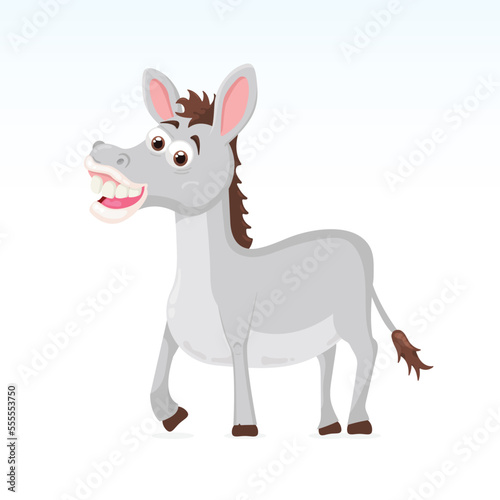 vector illustration of a donkey