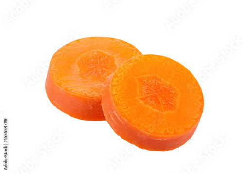 Carrot slices isolated on transparent png