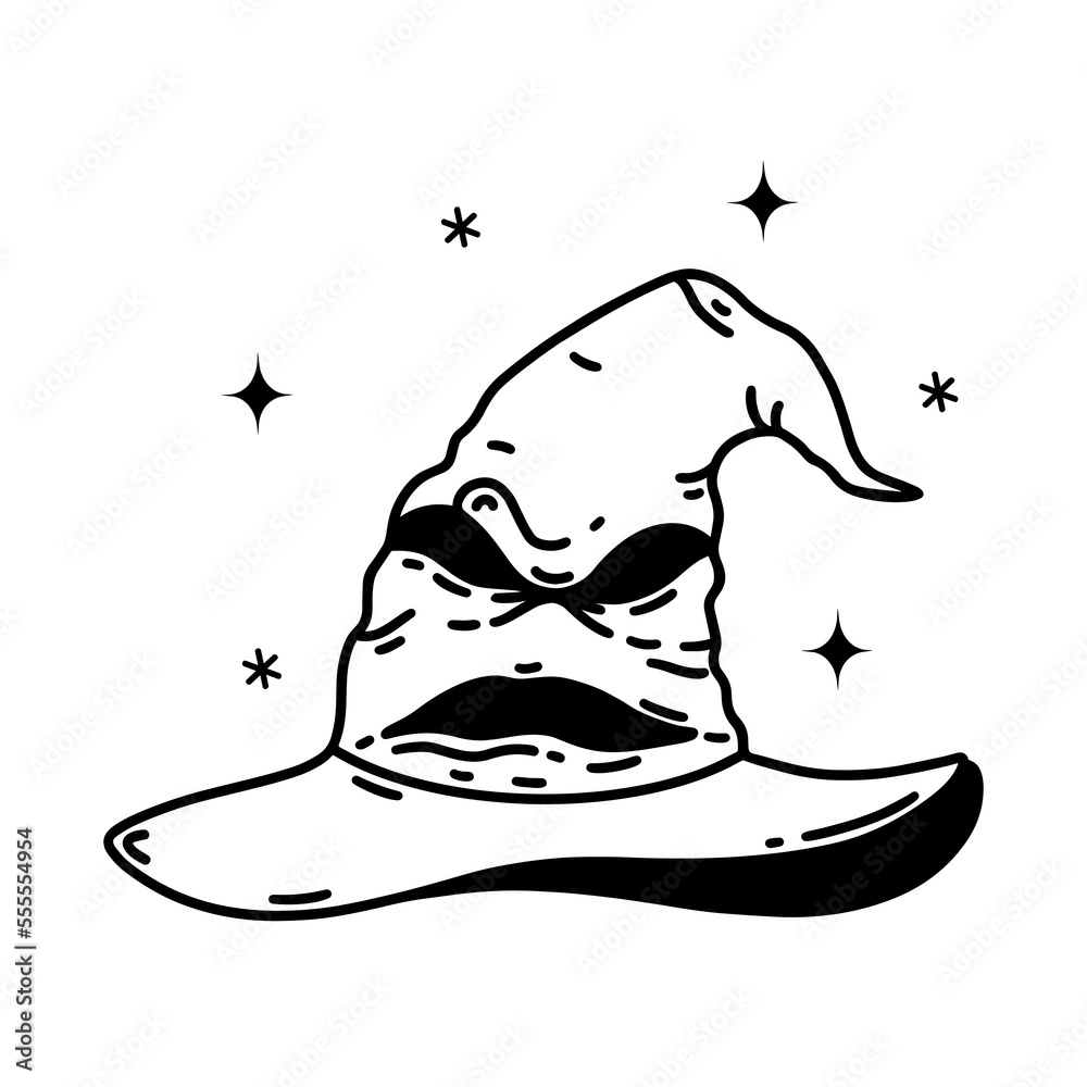 Fotografie Sorting hat vector icon