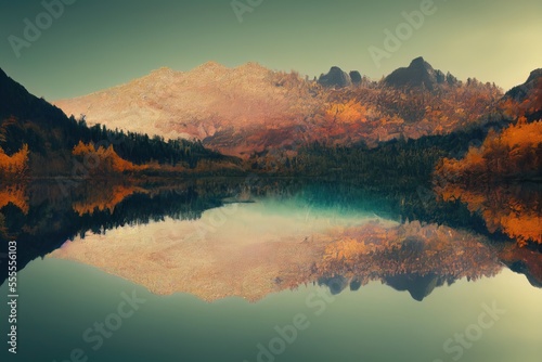 lake and mountains In Autmn  © CREATIVE STOCK