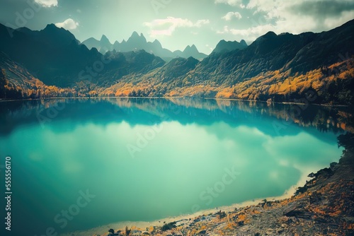 lake and mountains In Autmn  © CREATIVE STOCK
