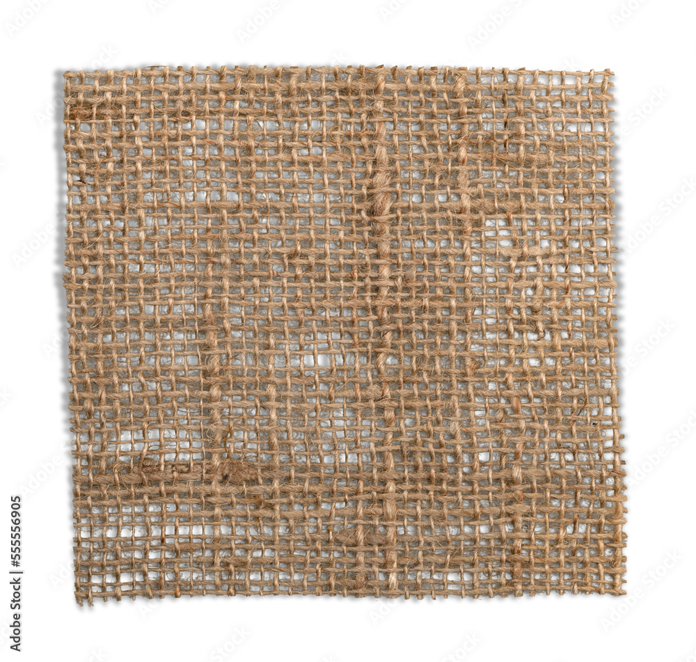 Φωτογραφία Empty brown natural sackcloth pice