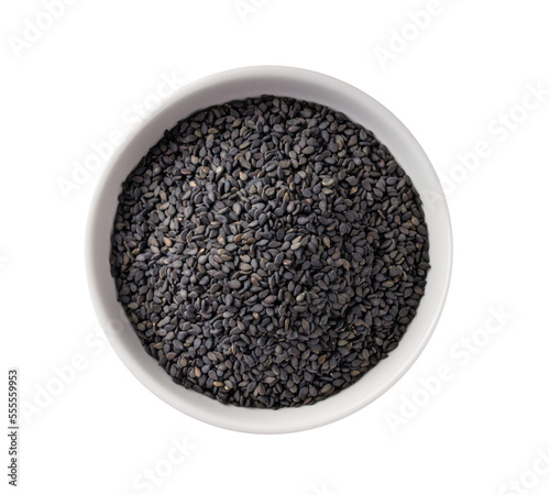 sesame in a bowl isolated on transparent png