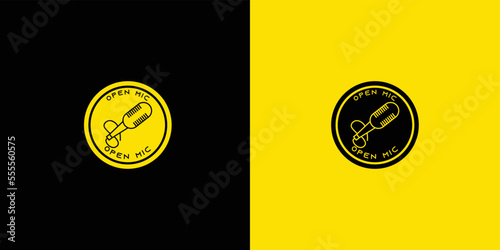 podcast talk modern minimalist logo
