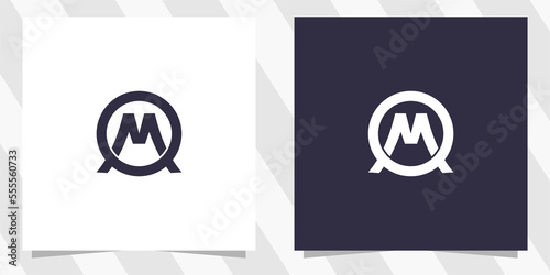 letter om mo logo design photo