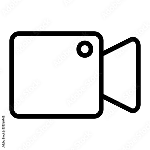 video camera line icon