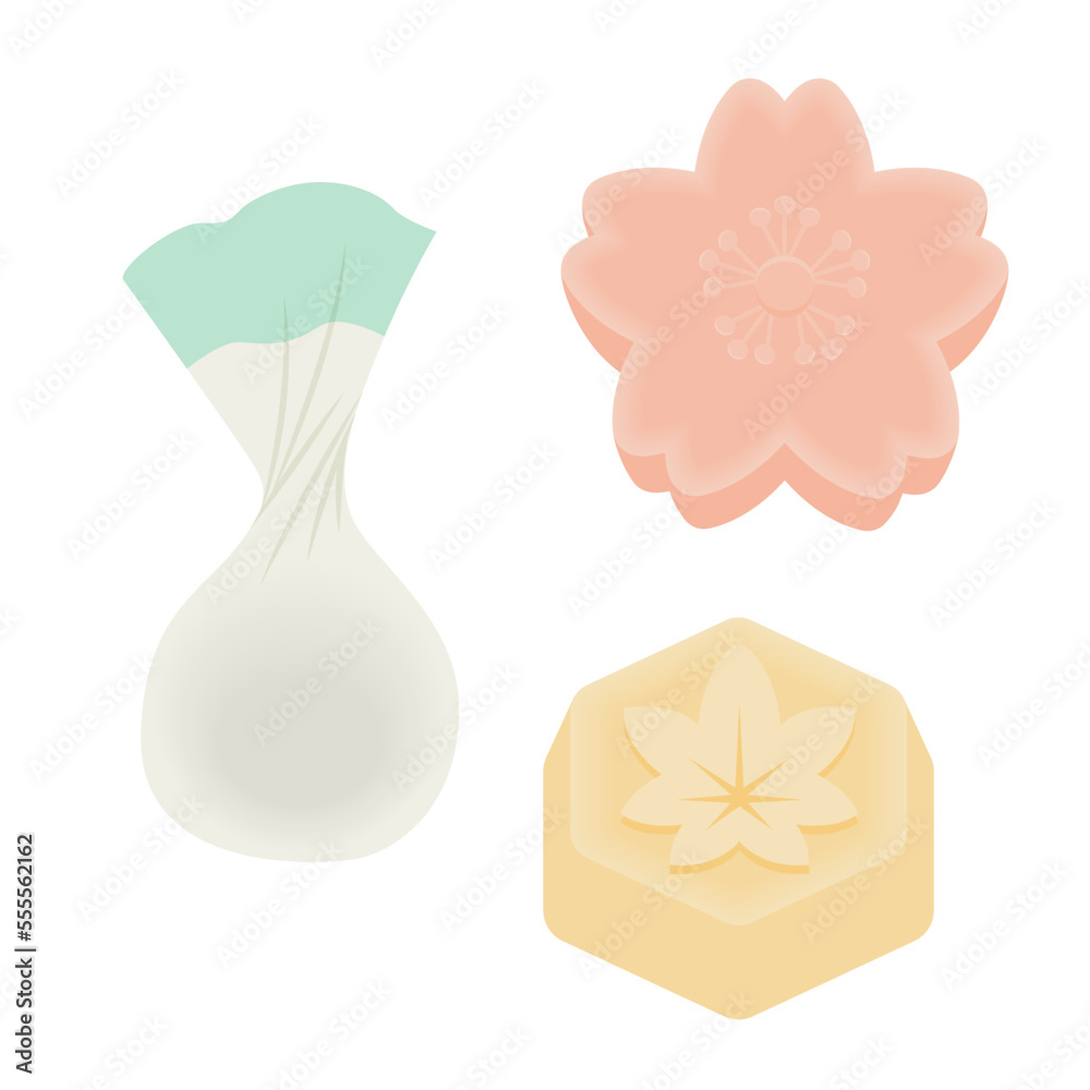 落雁のイラスト 落雁のイラスト