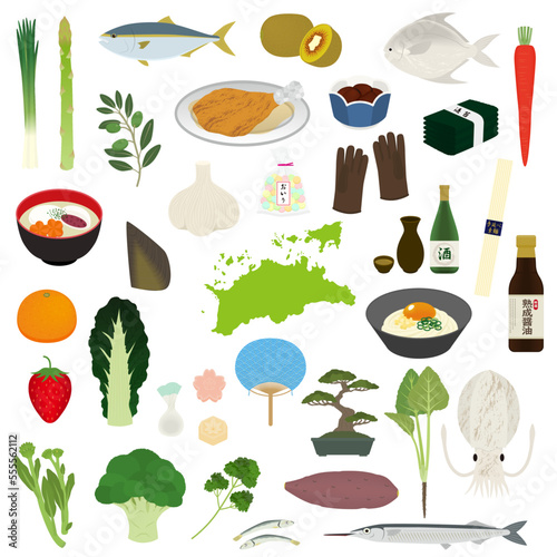 香川県の特産品のイラスト