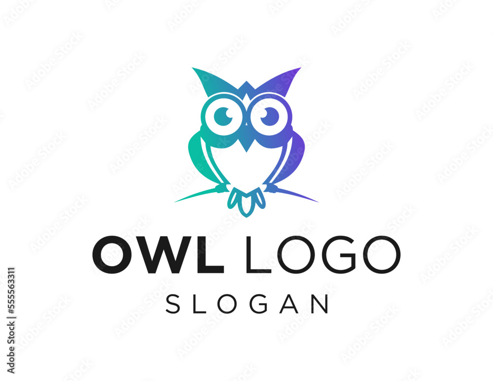 Naklejka premium Logo design about Owl on a white background. made using the CorelDraw application.