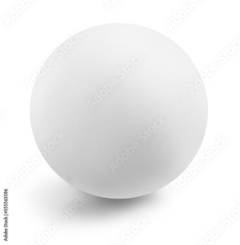 The white blank sports object ball