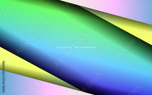 Abstract overlap layer papercut background