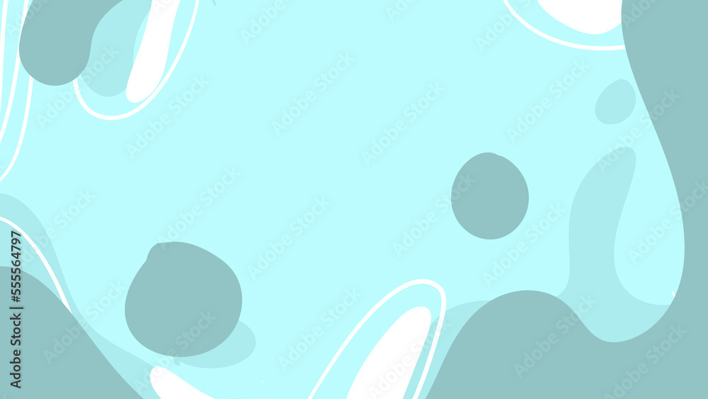 The aesthetic background is navy blue with pastel colors