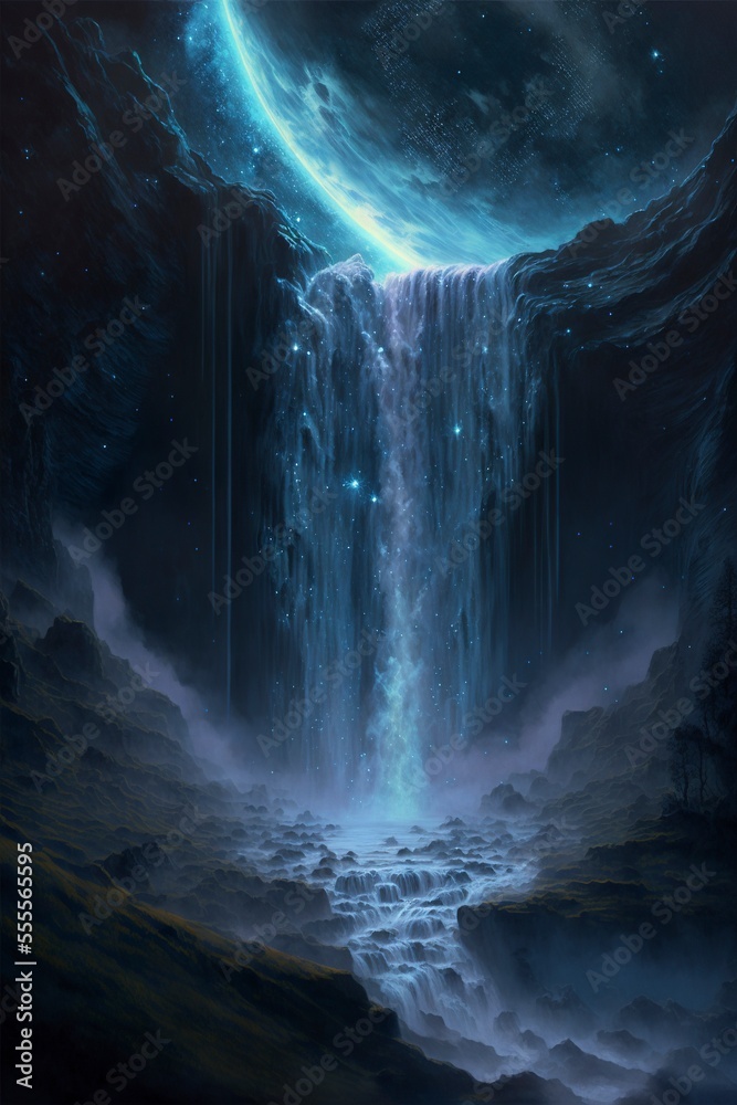 celestial waterfall. celestial waterfall.