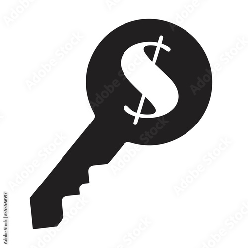 Dollar, finance, key icon