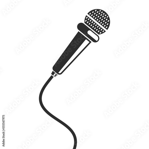 microphone icon vector element design template