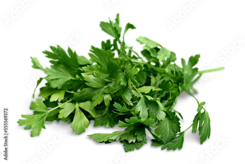 Fresh green bunch herbs collection
