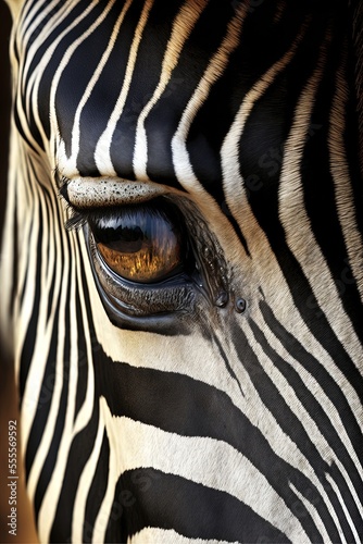 Zebra Close Up Right Side