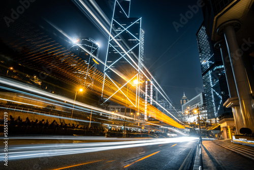 Car light trails