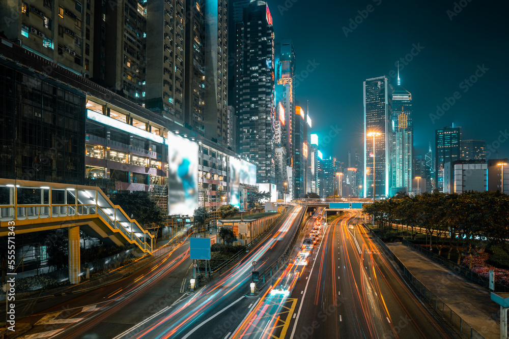 Car light trails