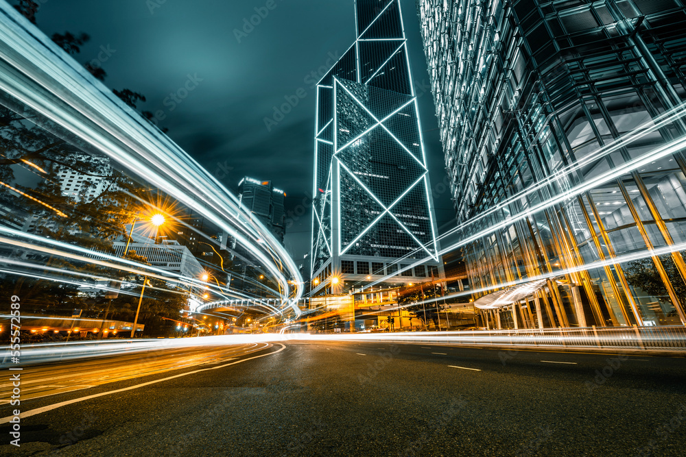 Car light trails