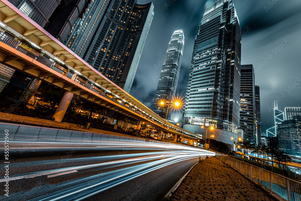 Car light trails