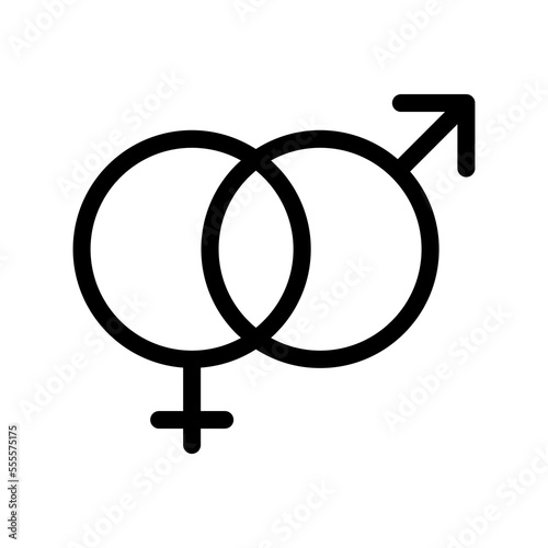gender line icon illustration vector graphic