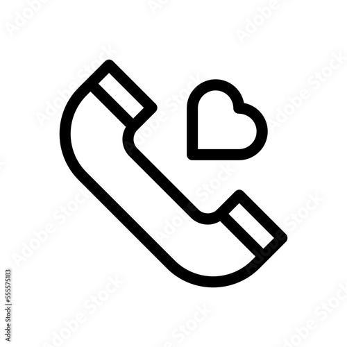 telephone line icon illustration vector graphic