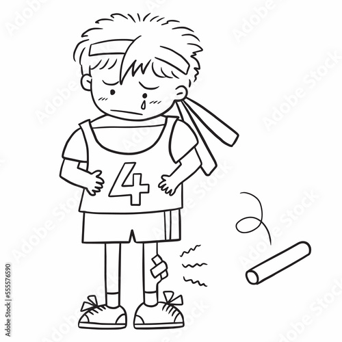 cartoon defeated doodle kawaii anime coloring page cute illustration drawing clipart character chibi manga comics
