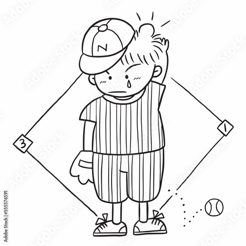 cartoon defeated doodle kawaii anime coloring page cute illustration drawing clipart character chibi manga comics