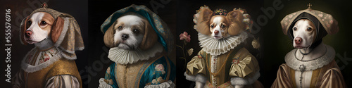 Obraz na plátně Renaissance Dogs