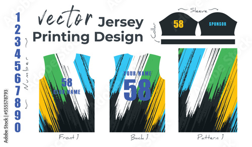 Abstract vector design for jersey printing,
Background pattern for sports team jersey