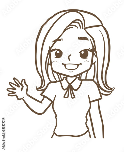 cartoon doodle kawaii anime coloring page cute illustration clipart character chibi manga comic drawing line art free download png image