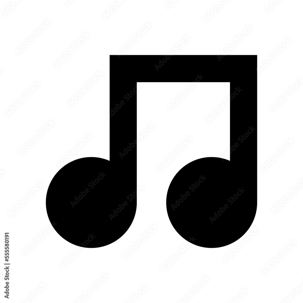 Black silhouette of a note on a white background Black silhouette of a note on a white background