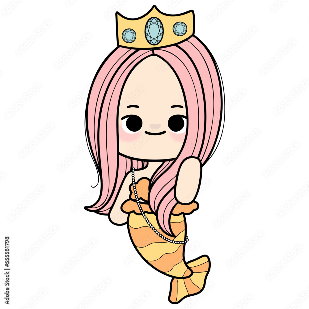 cute litter mermaid