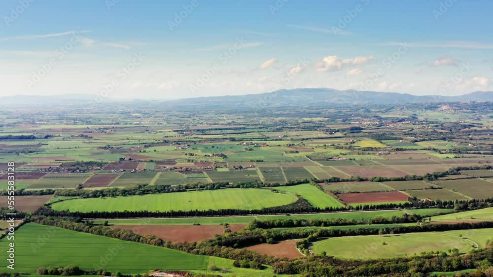 Aerial View of Beautiful Vineyard landscape in Tuscany - Italy. Aerial View of Beautiful Vineyard landscape in Tuscany - Italy.