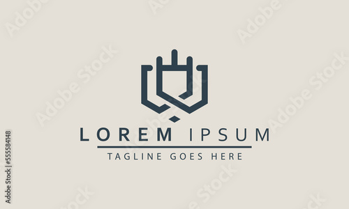 justice law logo design template. attorney logo with pillar and shape illustration, With Black And Rhino Background