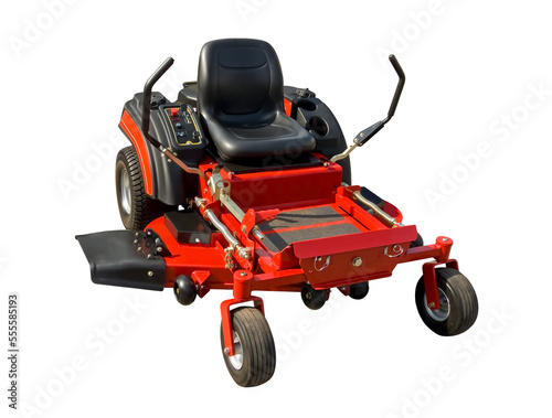 Zero turn lawn mower - machine to cut a grass surface to an even height
