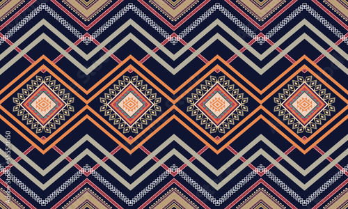 Wallpaper Mural Geometric ethnic pattern for background,fabric,wrapping,clothing,wallpaper,Batik,carpet,embroidery style. Torontodigital.ca