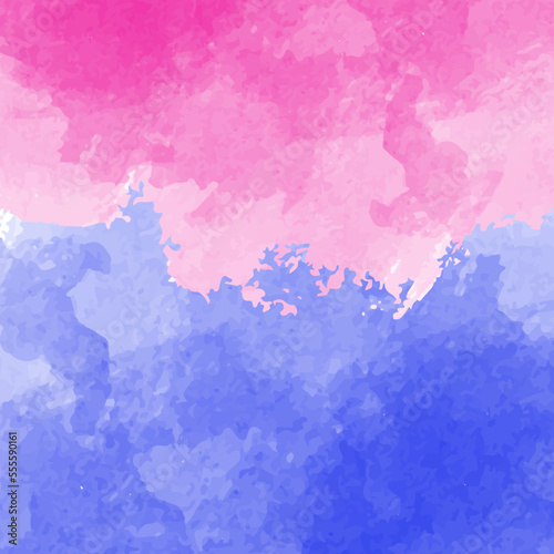 Blue Pink Watercolor background